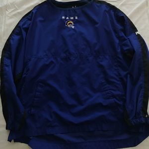 Vintage LA RAMS pullover mens size Large NFL